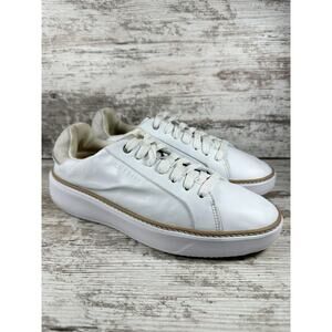 Women's Cole Haan Grand Pro Topspin White Leather Low Top Sneakers Sz 9B EUC!